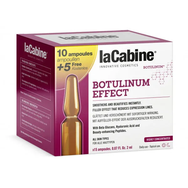 Ampollas Botolinum: 10 + 5 Unidades - La Cabine