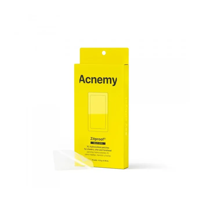 Zitproof Parches Hidrocoloides Xl para Mejillas, Mentón y Frente - Acnemy