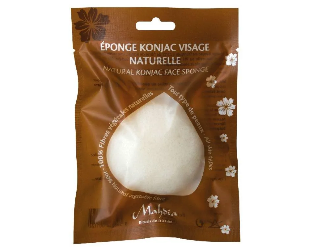 Esponja Rostro Blanca Konjac Natural Todo Tipo de Piel-Beliflor