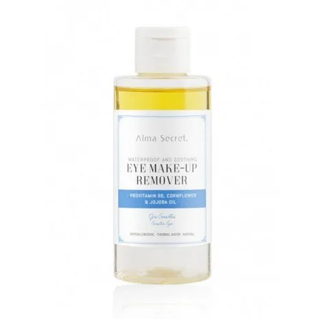 Desmaquillante de Ojos Suave Waterproof - Provitamina B5, Flor de Aciano & Jojoba - 150 ml - Alma Secret