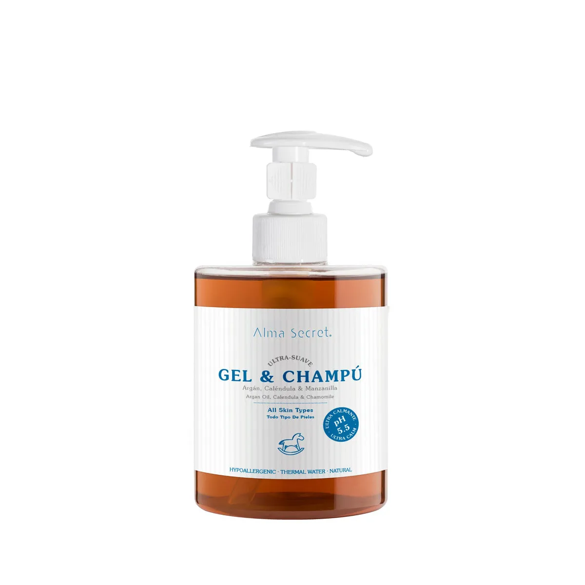Gel-champú Suave - Argán, Caléndula & Manzanilla - 500 ml - Alma Secret
