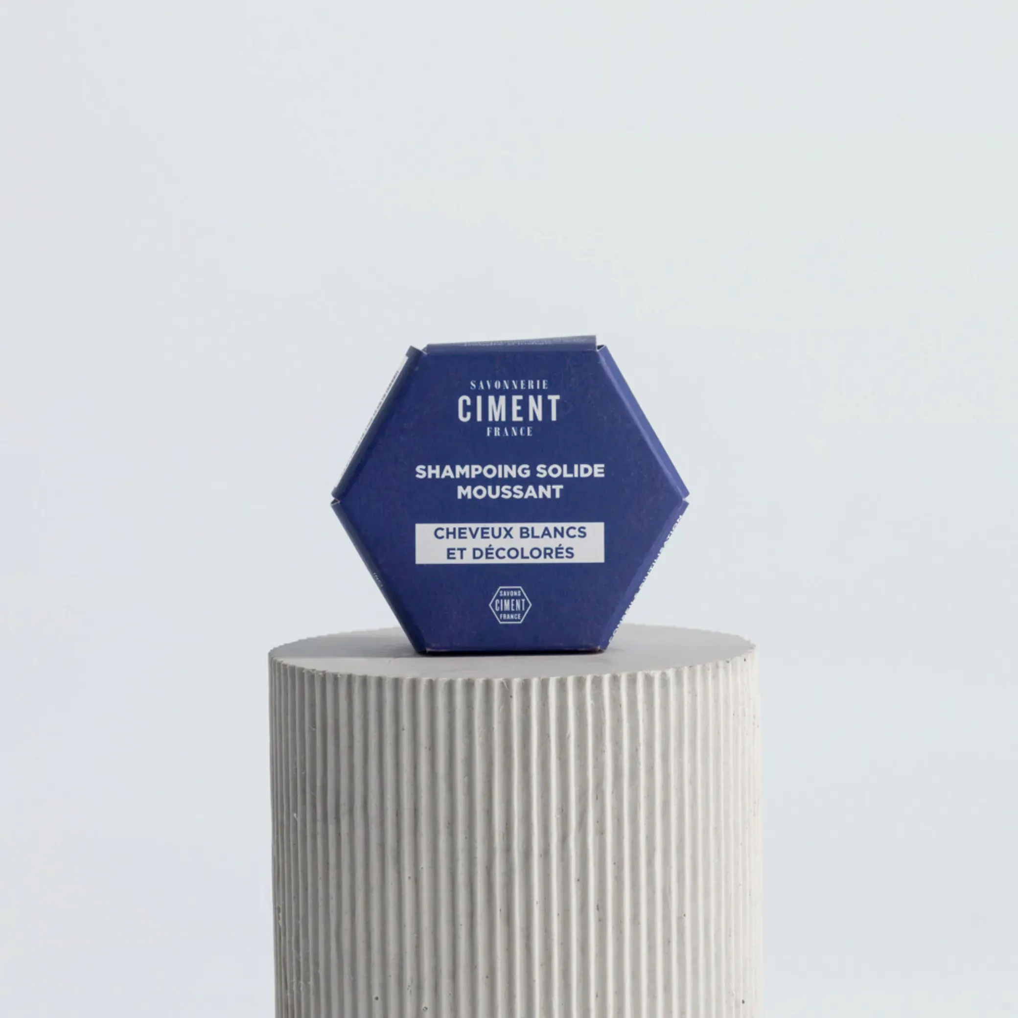 Champú sólido para cabello blanco, teñido, rubio o decolorado