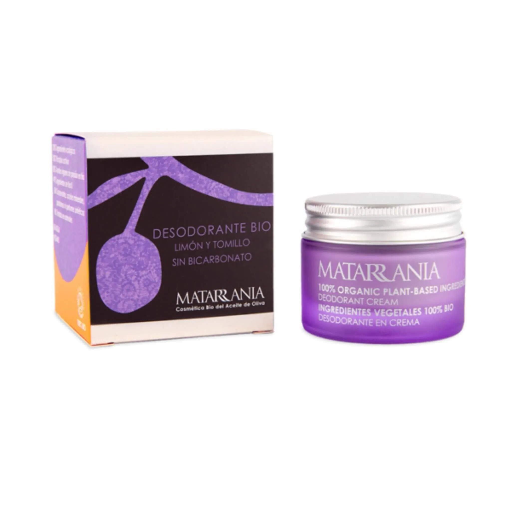 Desodorante en crema sin bicarbonato y sin aluminio