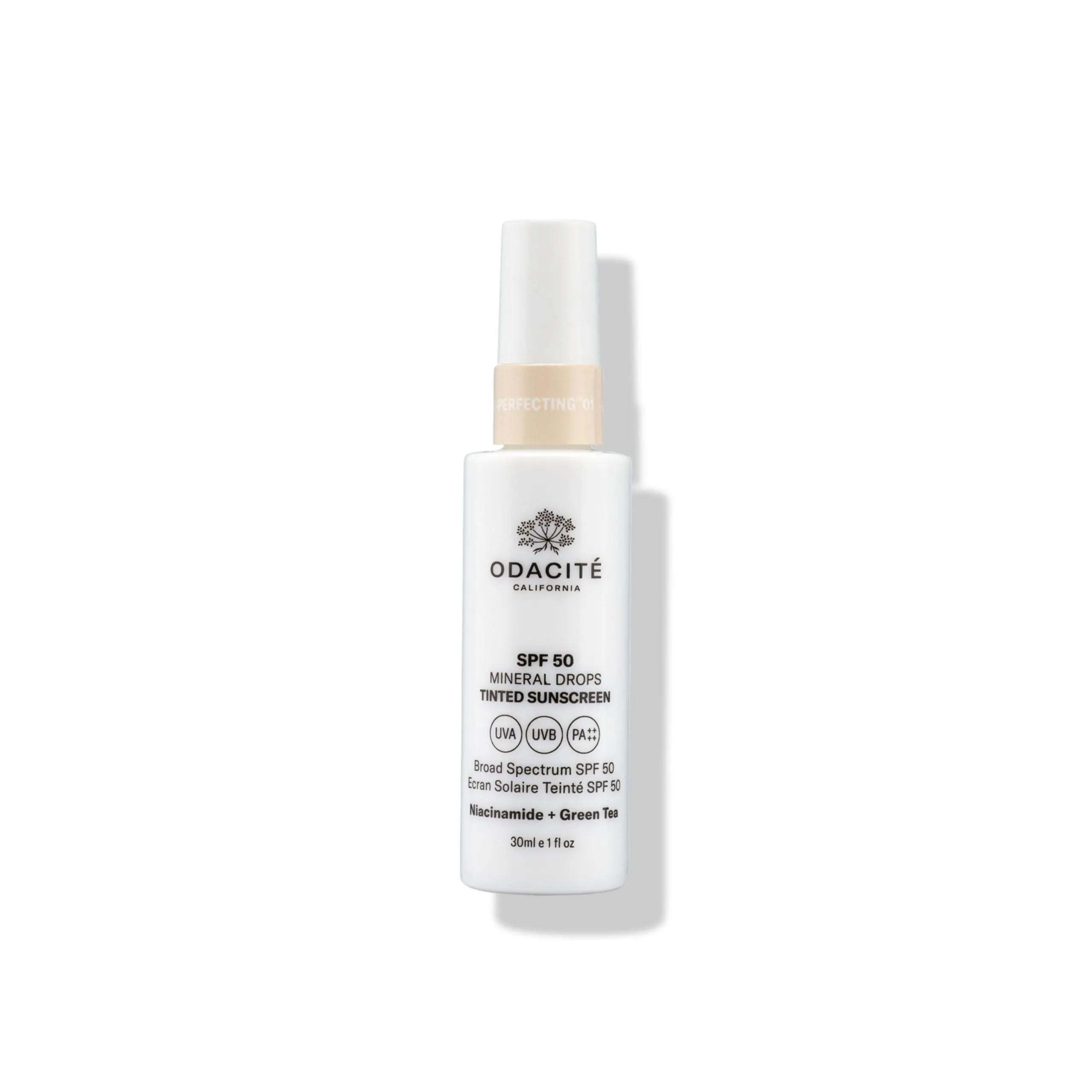 Crema antienvejecimento con color, niacinamida y SPF50 Tinted Sunscreen Mineral Drops