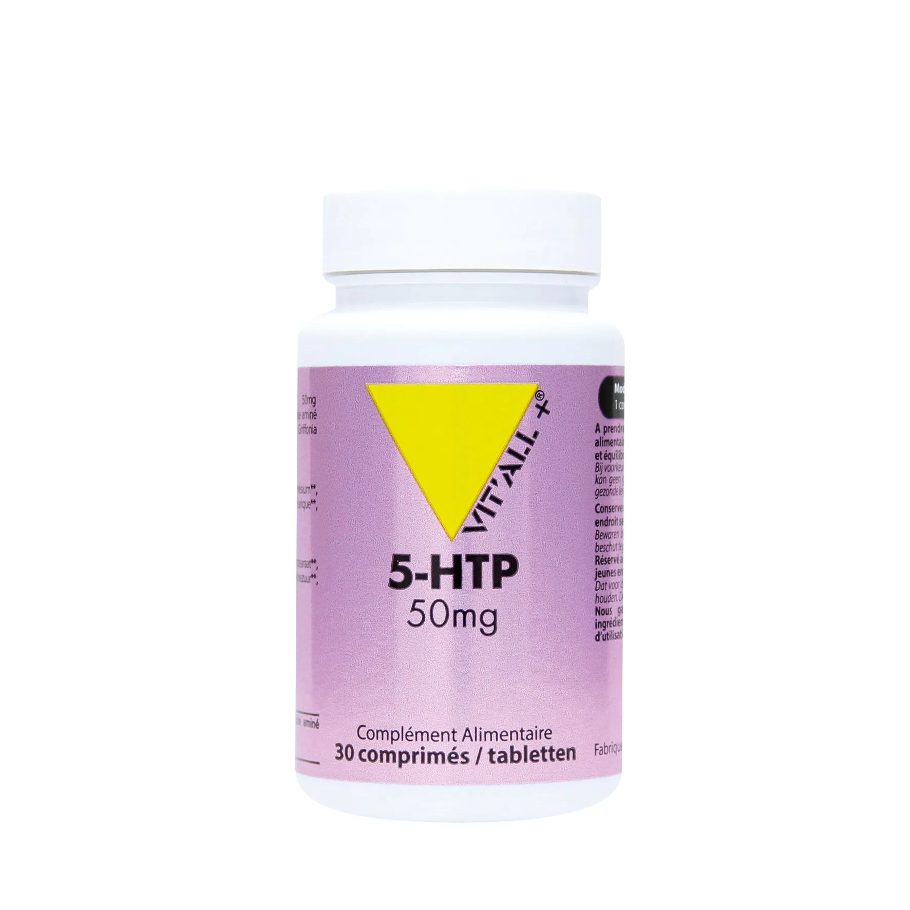 5-HTP extraído de Griffonia 50 mg-30-cápsulas-Vit'all+