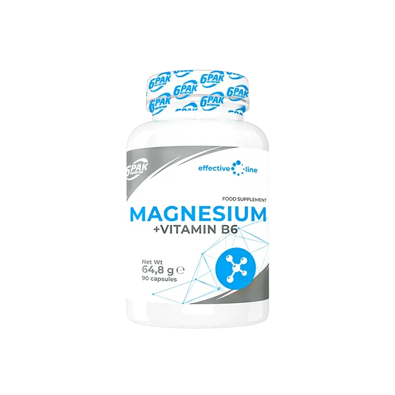 6PAK Magnesio + Vitamina B6 - 90 Cápsulas