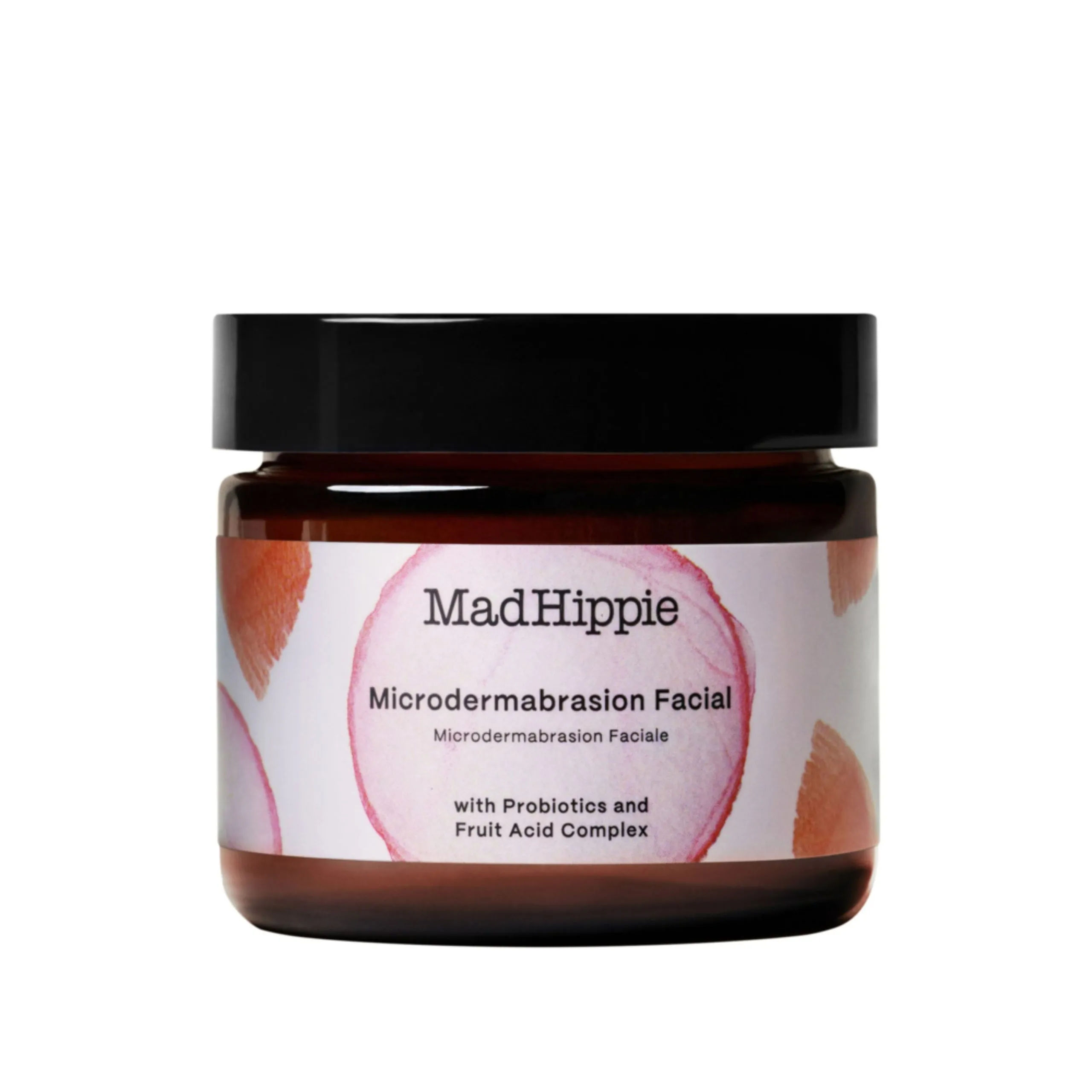 Exfoliante facial iluminador con ácidos frutales, probióticos y ácido hialurónico