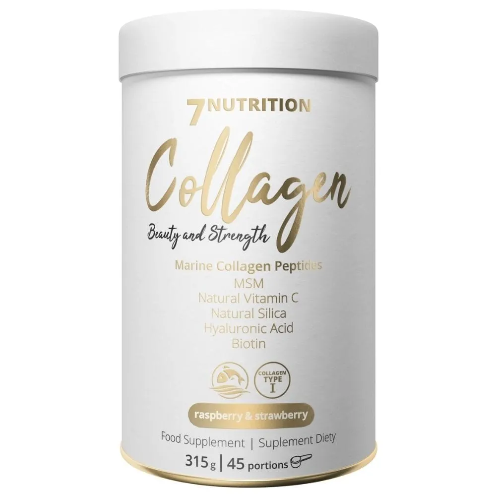 7Nutrition Colágeno de Pescado 5000 mg, Frambuesa-St RAW baya-Cereza - 315 g