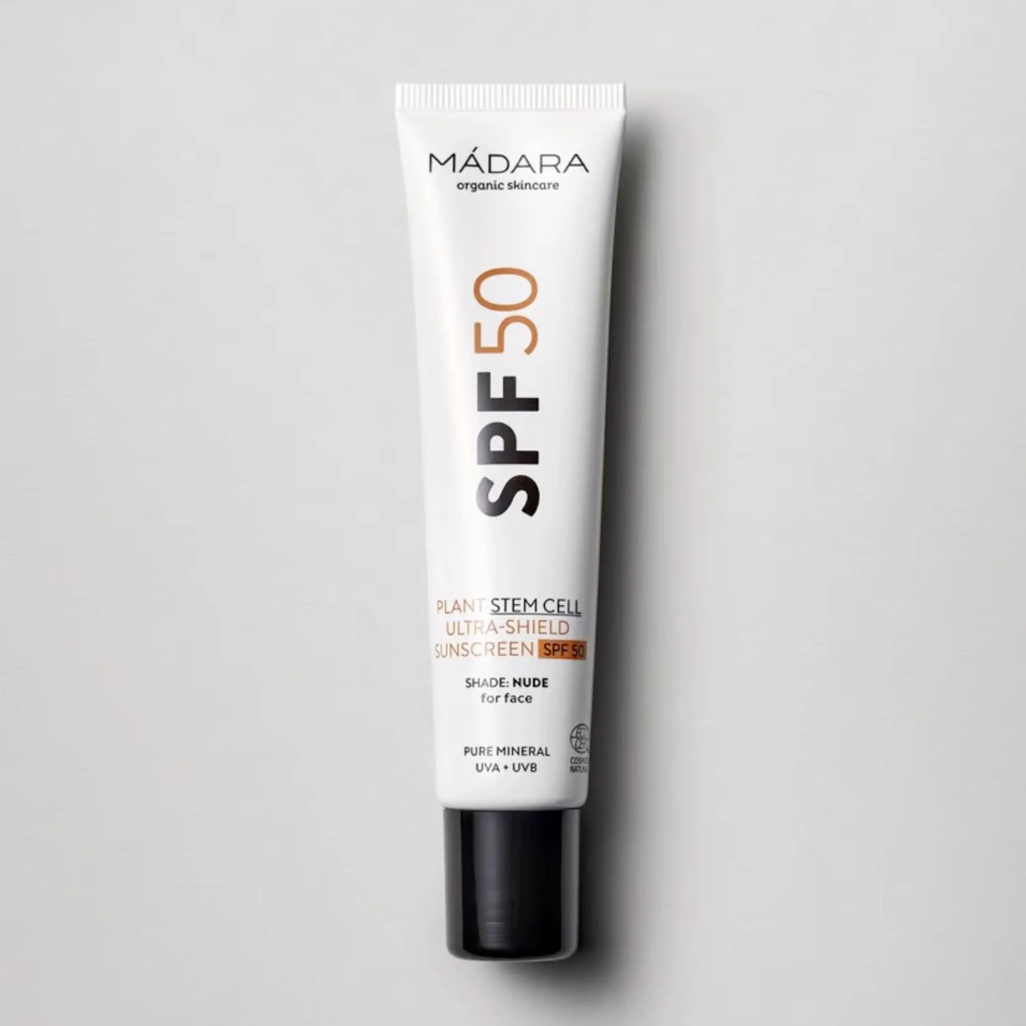 Protector solar SPF50 con ácido hialurónico y células madre vegetales