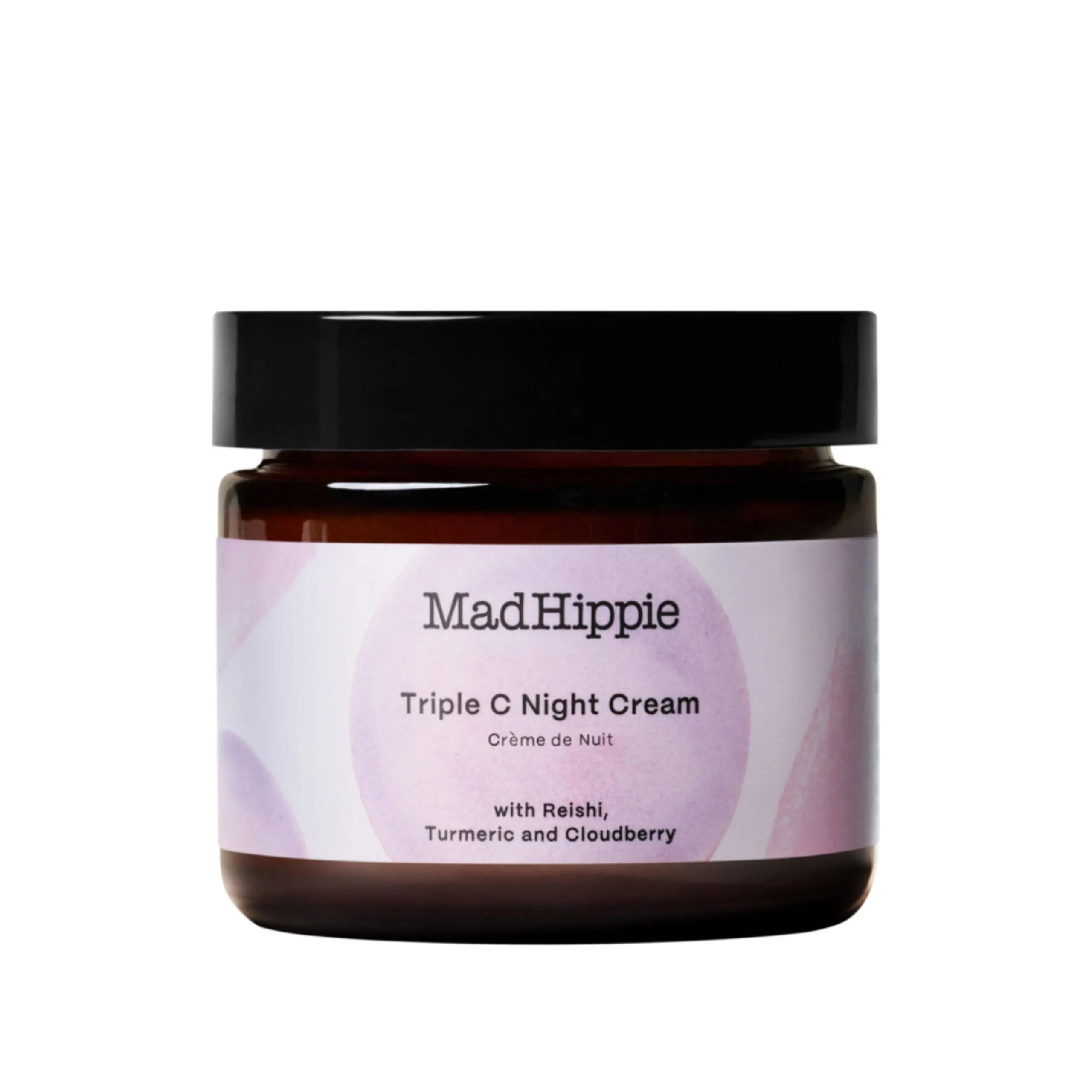 Crema facial de noche Triple C con reishi, cúrcuma y mora de los pantanos