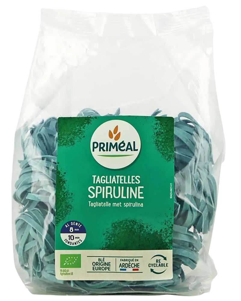 Tagliatelle Bio con Espirulina-250g-Priméal