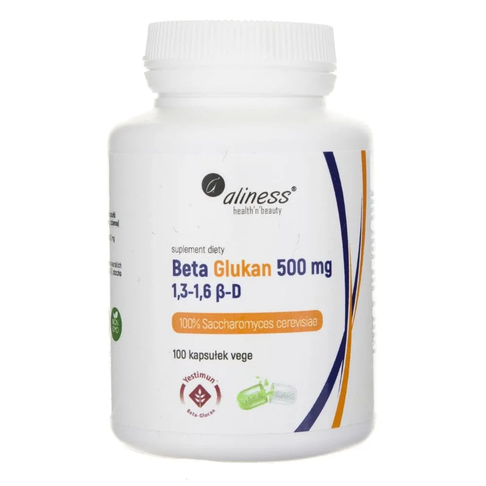 Aliness Beta Glucano Yestimun ® 1, 3-1, 6 β-D 500 mg - 100 Cápsulas Vegetales
