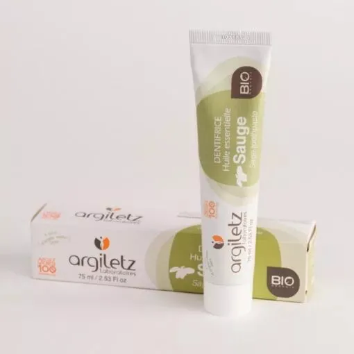 Pasta de Dientes Arcilla Verde y Salvia Bio-75 ml-Argiletz