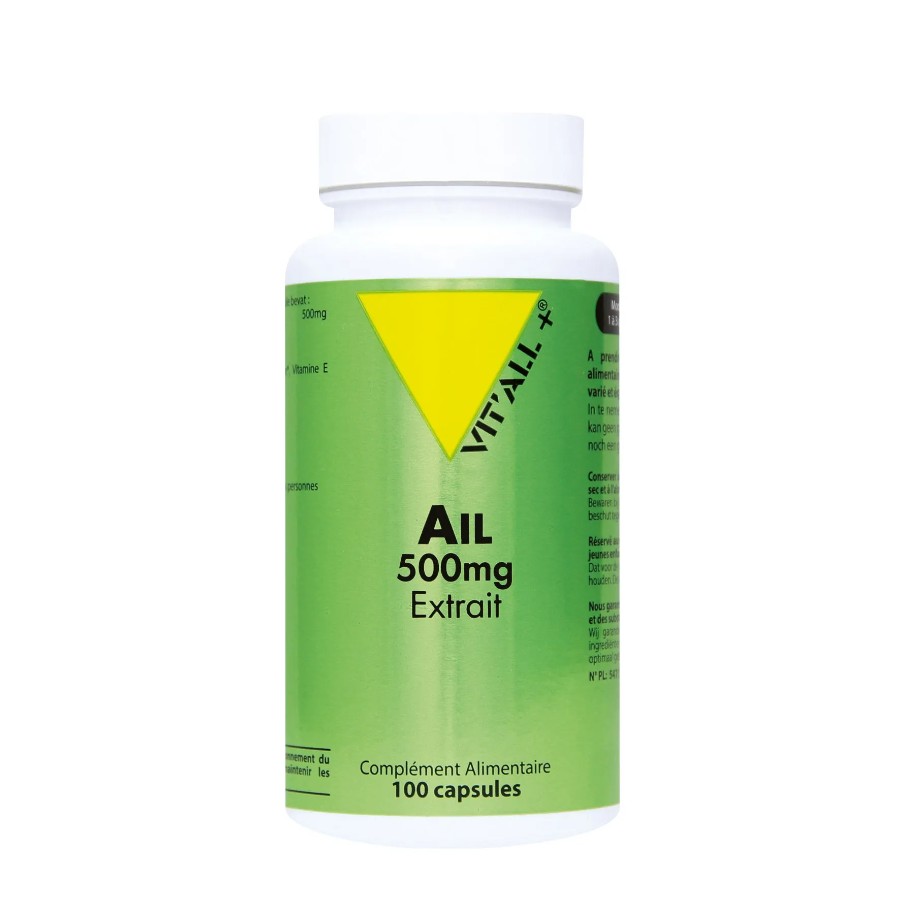 Ajo, extracto-500mg-100 cápsulas-Vit'all+