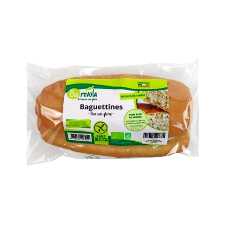 Baguettes Ecológicas SIN GLUTEN-200g-Bio Révola
