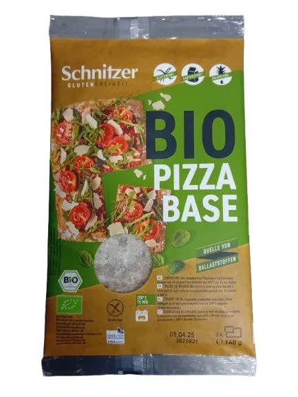 Base de pizza ecológica-SIN GLUTEN-1x140g-Schnitzer
