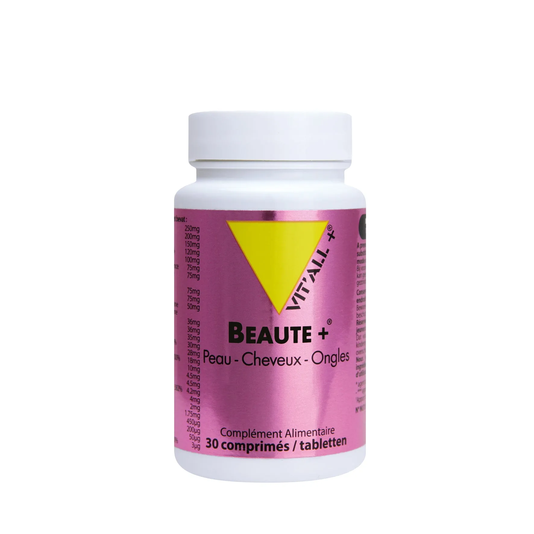 Beauté Plus - Piel, cabello y uñas - 30 comprimidos - Vit'all+