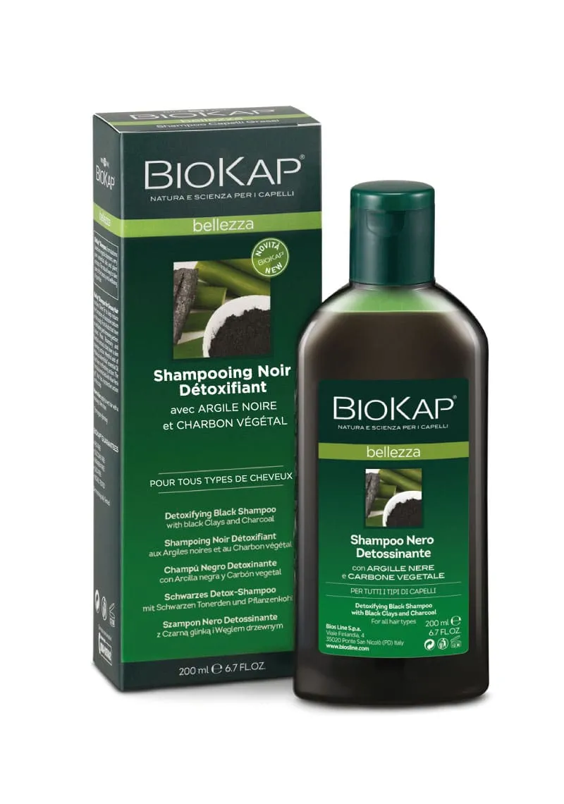 Champú de Belleza Desintoxicante Negro-200ml-Biokap