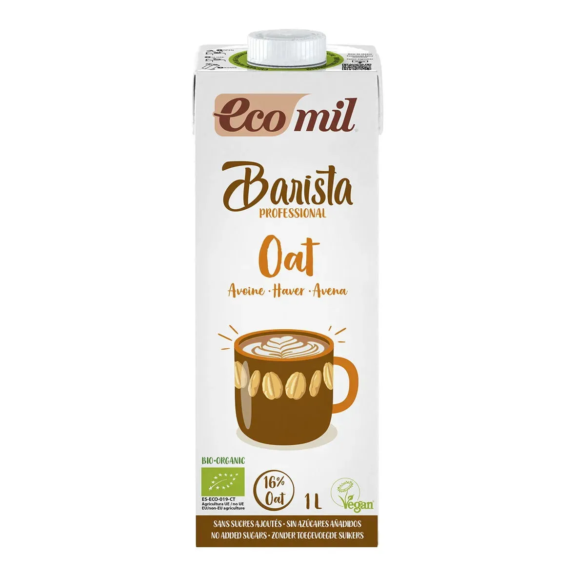 Bebida de Avena Barista Orgánica - 1L - Ecomil
