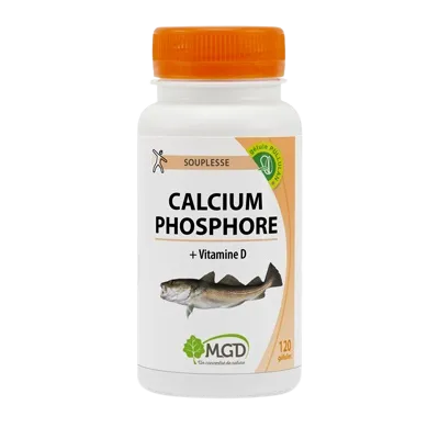 Calcio Fósforo+Vitamina D-120 cápsulas- MGD
