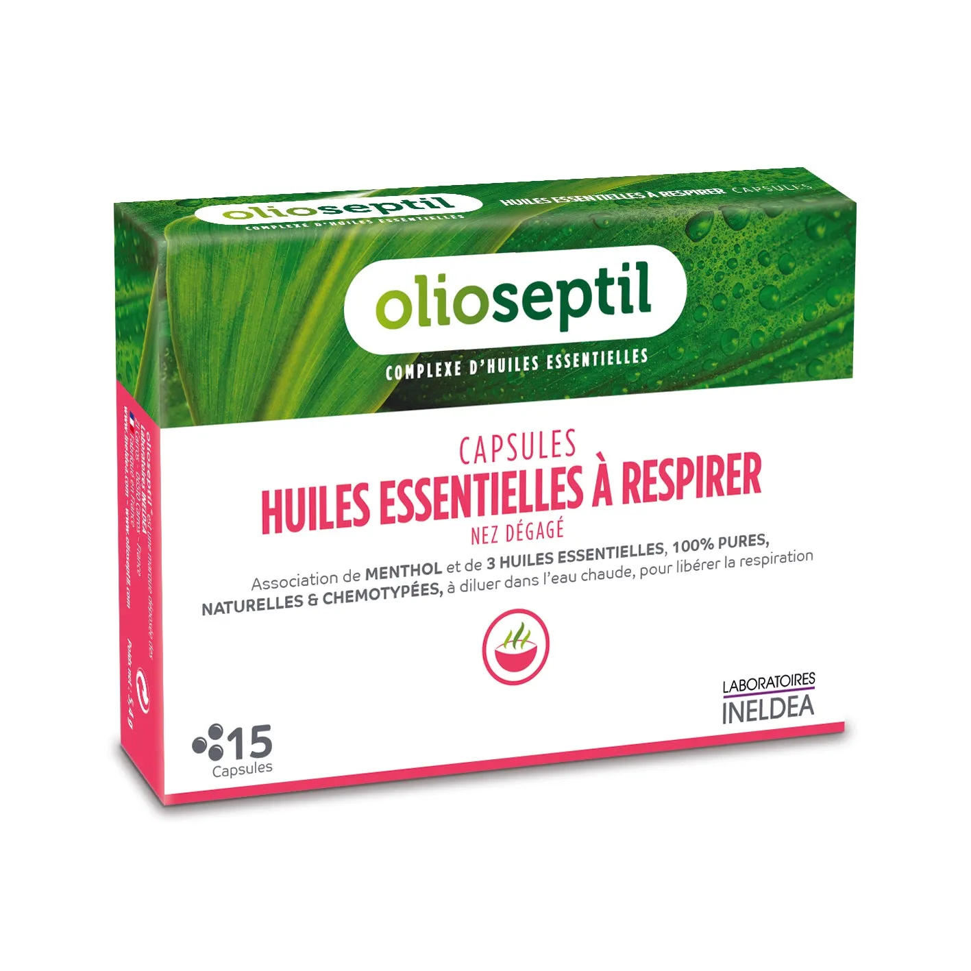 ACEITES ESENCIALES PARA RESPIRAR - 15 cápsulas - Olioseptil