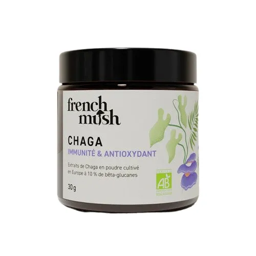 Chaga Orgánica en polvo-30g-Papilla Francesa