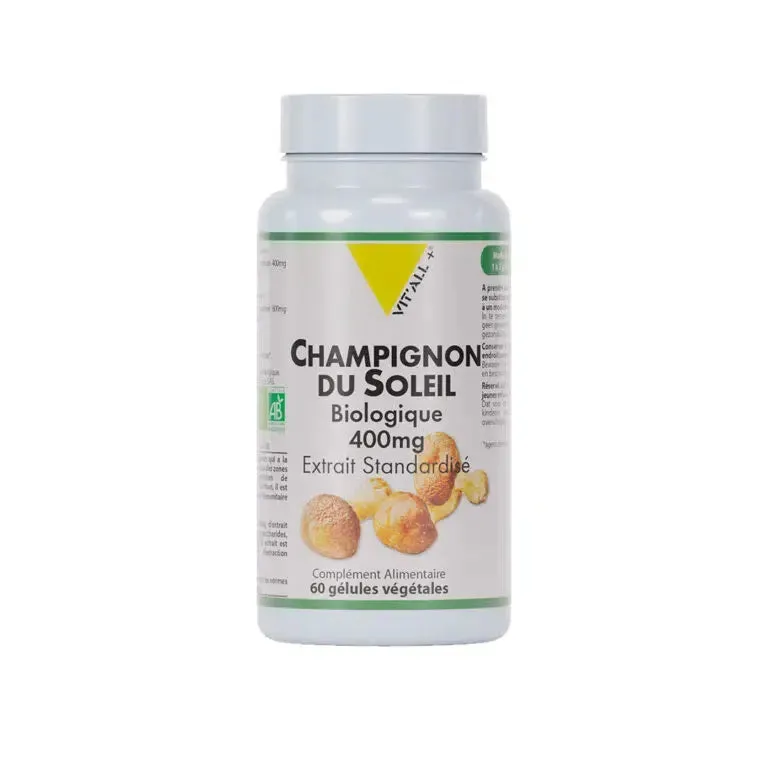 Hongo del sol - Agaricus - 60 cápsulas - Vit'all+