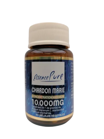 Cardo Mariano 10.000mg - 40 cápsulas - Esencia Pura