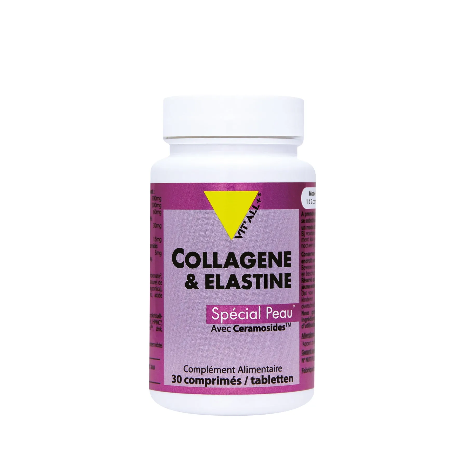 Colágeno y Elastina-30 comprimidos-Vit'all+