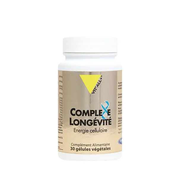 Complejo Longevidad-30 cápsulas vegetales-Vit'all+