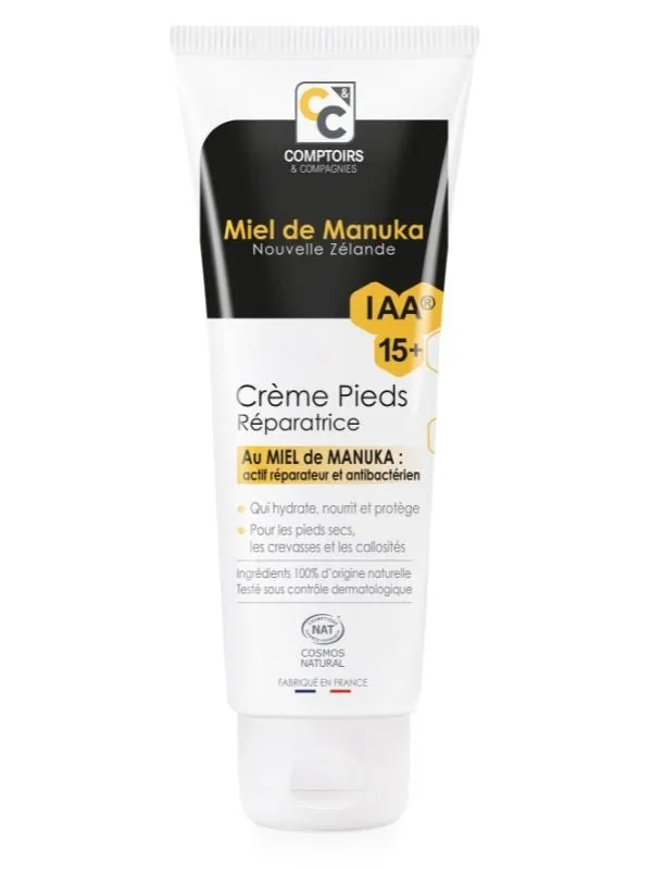 Crema reparadora de pies ecológica con Manuka-IAA 15+-75ml-Comptoirs et Compagnies