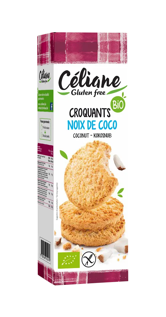 Crujientes de coco sin gluten-150g-Céliane