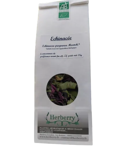 Equinácea morada orgánica para infusiones-25g-Herberry