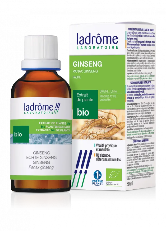 Extracto de Ginseng Bio-50ml-Ladrôme