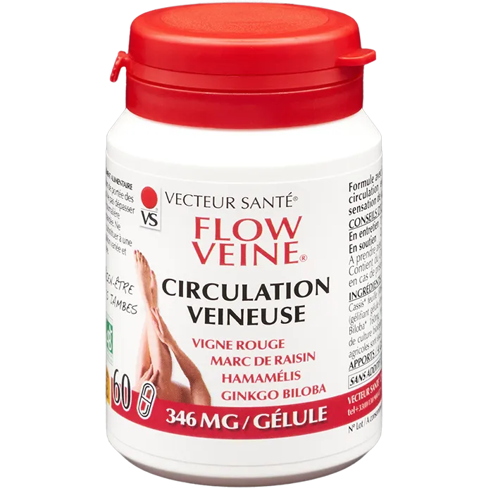 Flow'veine Bio circulación venosa - 60 cápsulas - Vector de salud