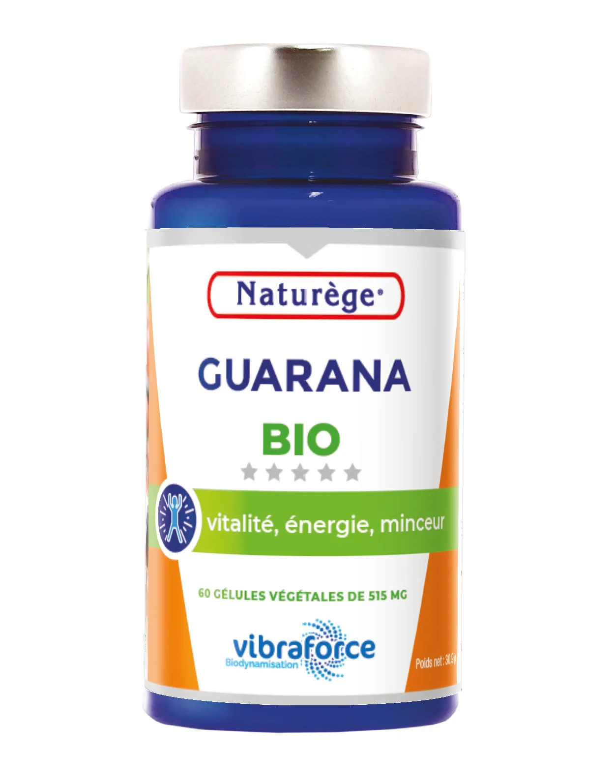 GUARANÁ orgánico-60 cápsulas-Naturège