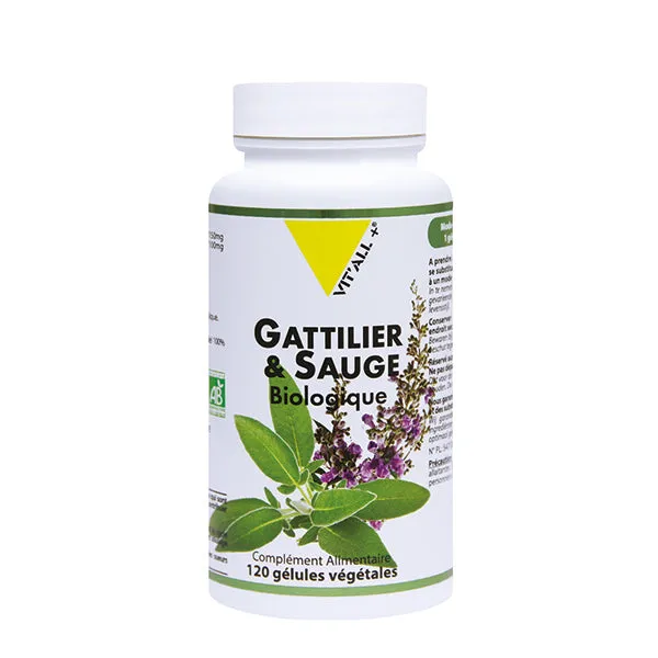 Sauzgatillo y Salvia Bio-120 cápsulas-Vit'all+