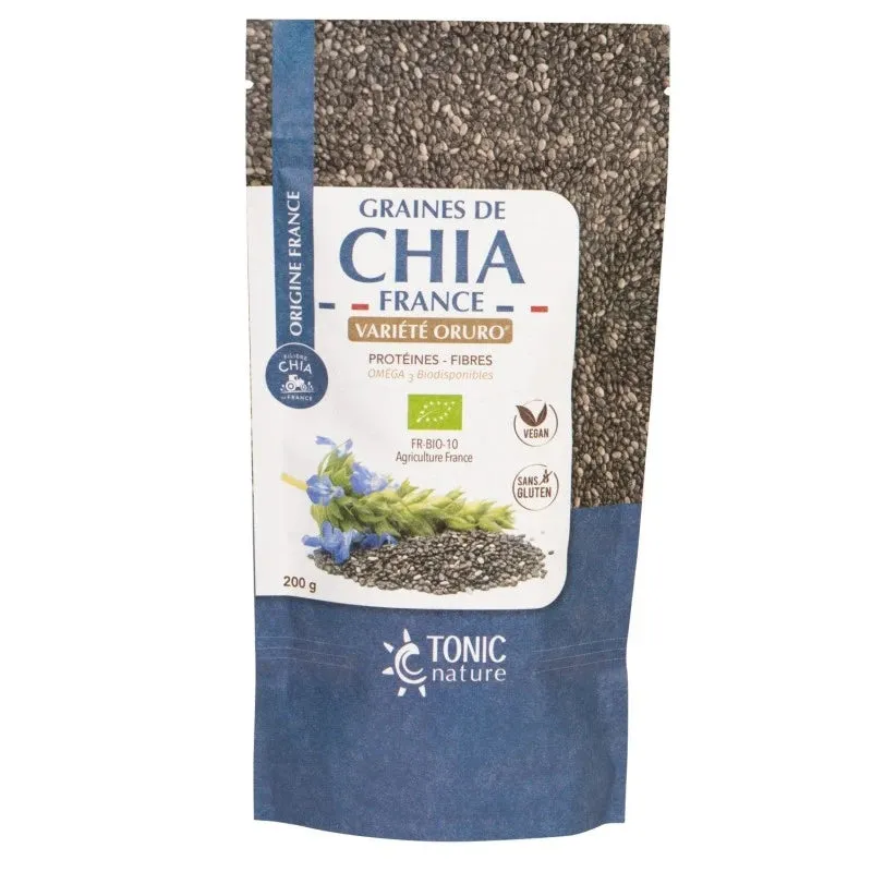 Semillas de Chía Francesa Orgánica-200g-Tónico natural