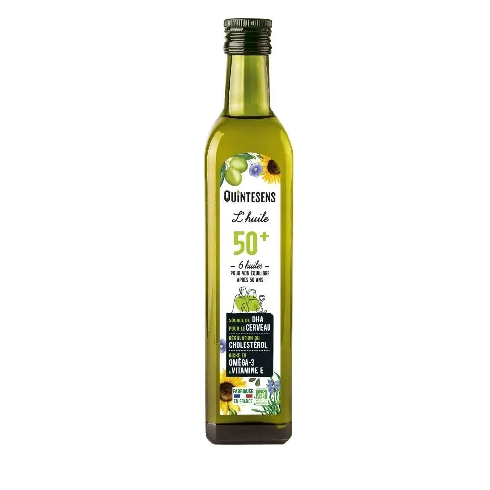 Aceite 50+ Orgánico, mezcla de 6 aceites-500ml-Quintesens