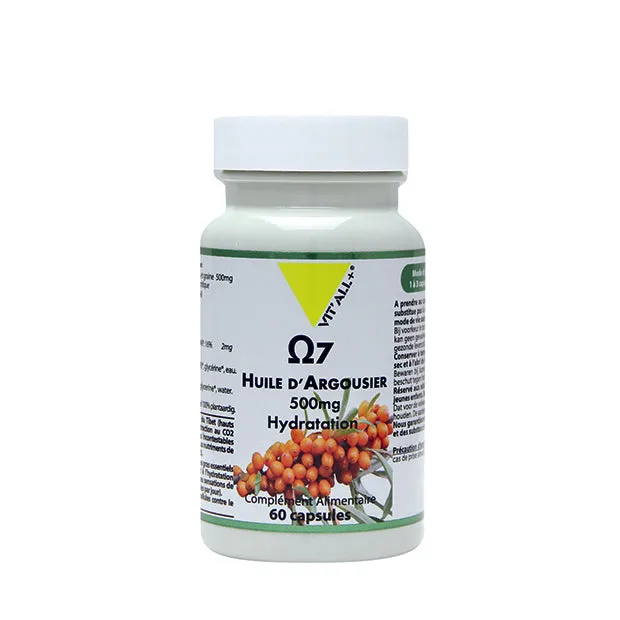 Aceite de Espino Amarillo Omega 7 500mg - 60 cápsulas - Vit'all+