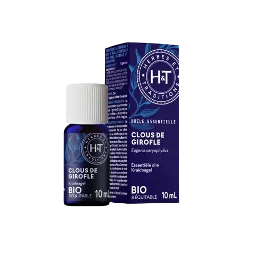 Aceite Esencial de Clavo Bio-10ml-Herbes et Traditions