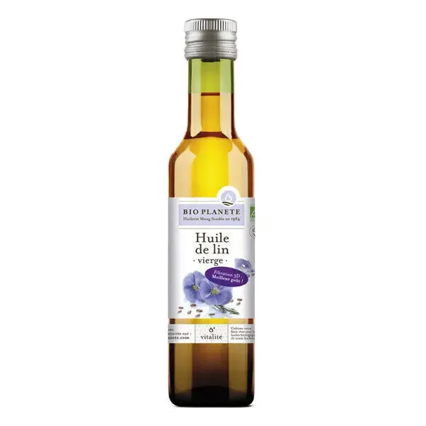 Aceite de lino virgen ecológico-250ml-Bio Planète
