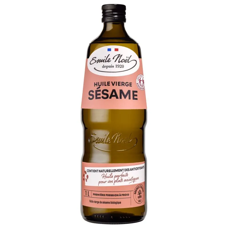 Aceite de sésamo virgen ecológico-0,5l o 1l-Emile Noël