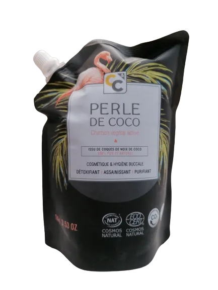 Carbón vegetal activado ecológico con perla de coco-100g-Comptoirs et Compagnies