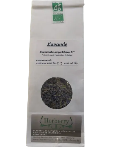 Lavanda orgánica para infusiones-25g-Herberry