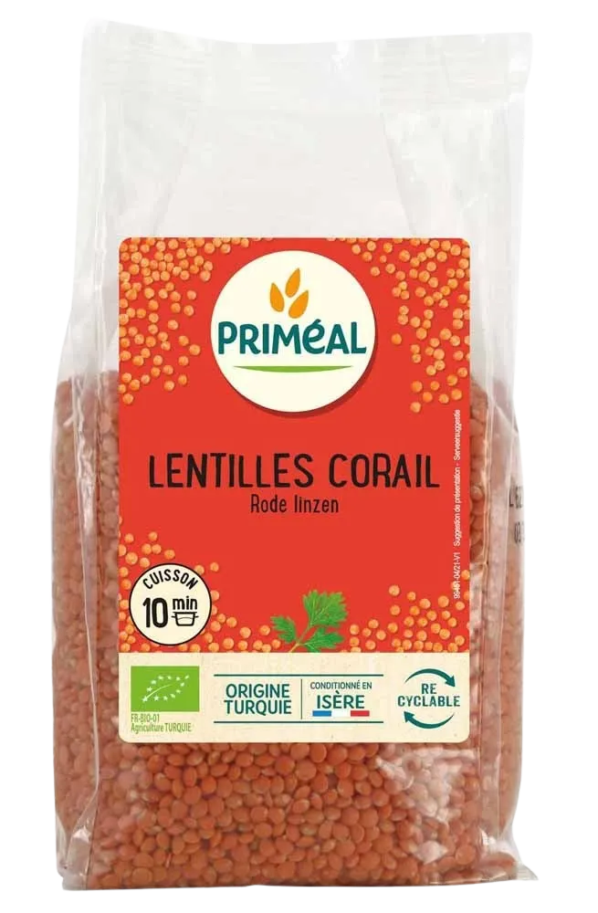 Lentejas De Coral Orgánicas-500g-Priméal