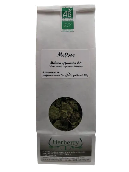 Hojas de melisa para infusión-20g-Herberry