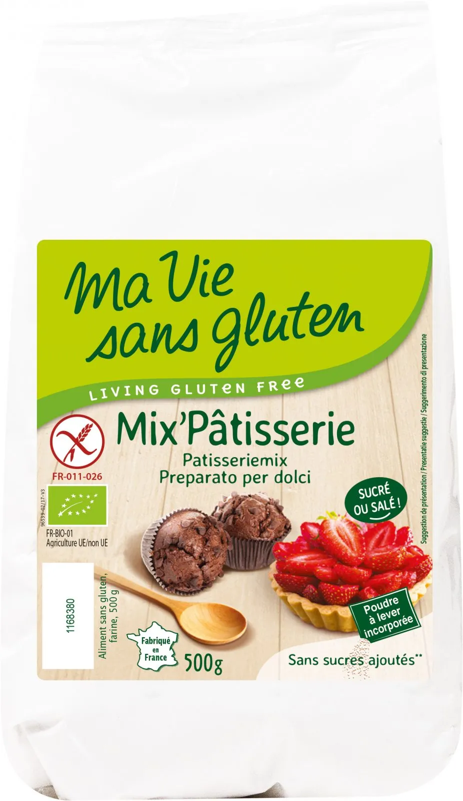 Mezcla Pastelera Ecológica-500g-Mi vida sin gluten