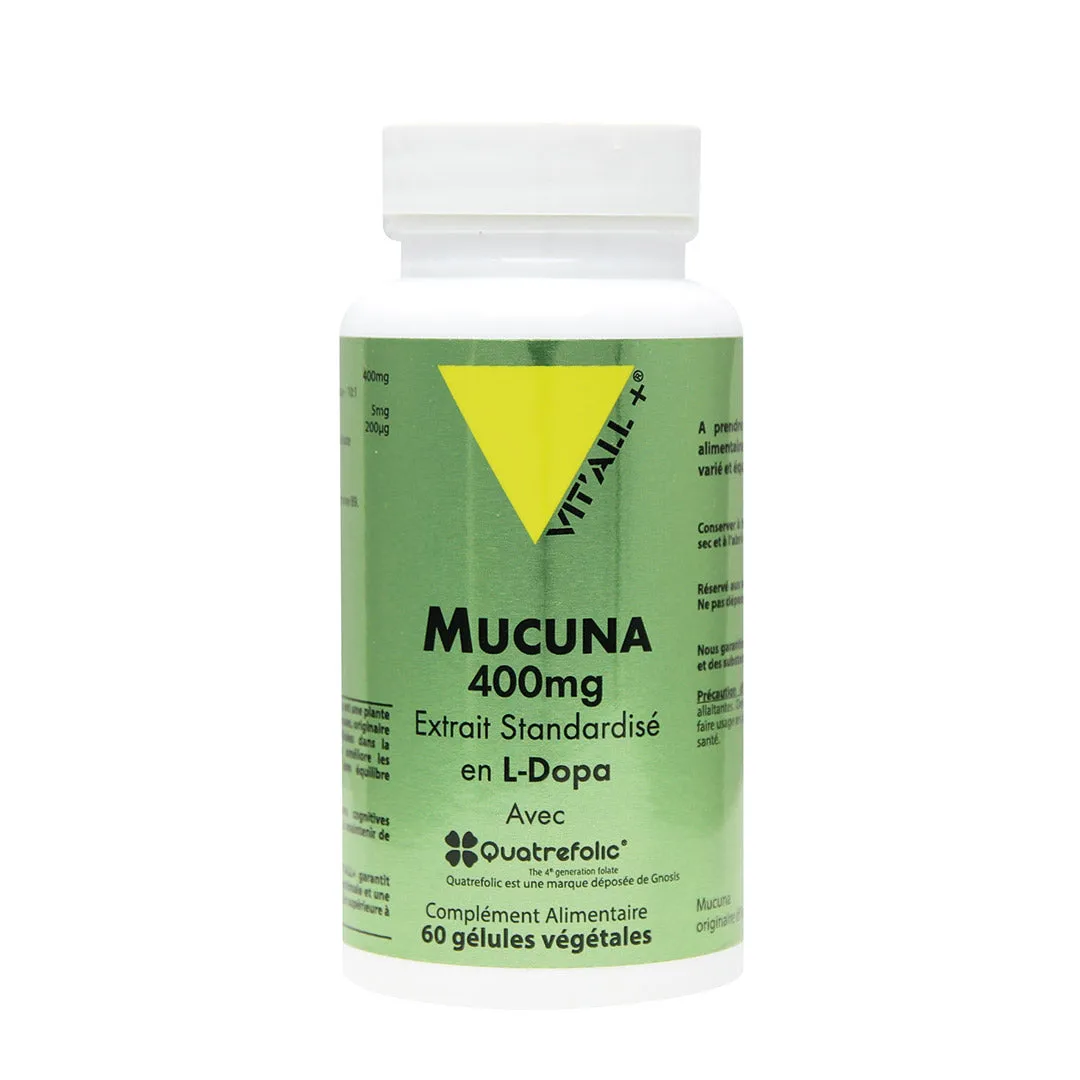 Mucuna 400mg - 60cápsulas vegetales - Vit'all+