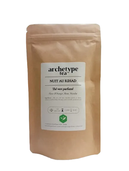 Noche en Rihad - Té verde sabor - 100g - Té Arquetipo